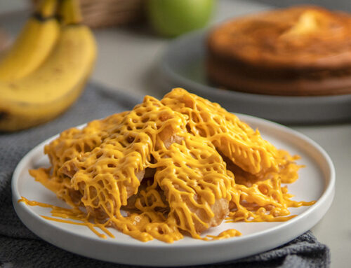 Fried Banana with Sweet Cheese